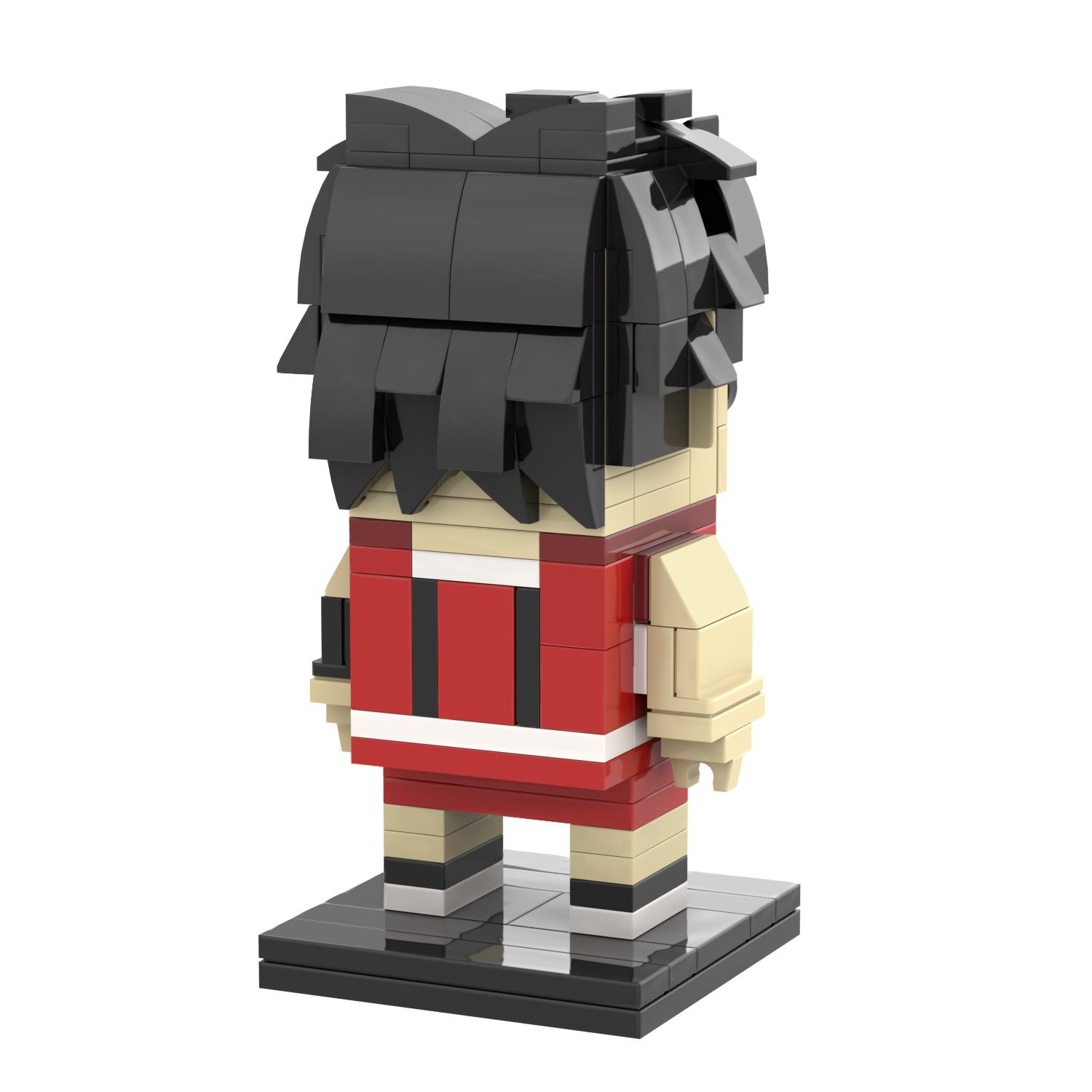 MOC7049 Slam Dunk Anime Kaede Rukawa 100Pcs Square Head Bricks Educational Collect Plastic Building Blocks Kids Gift Toys