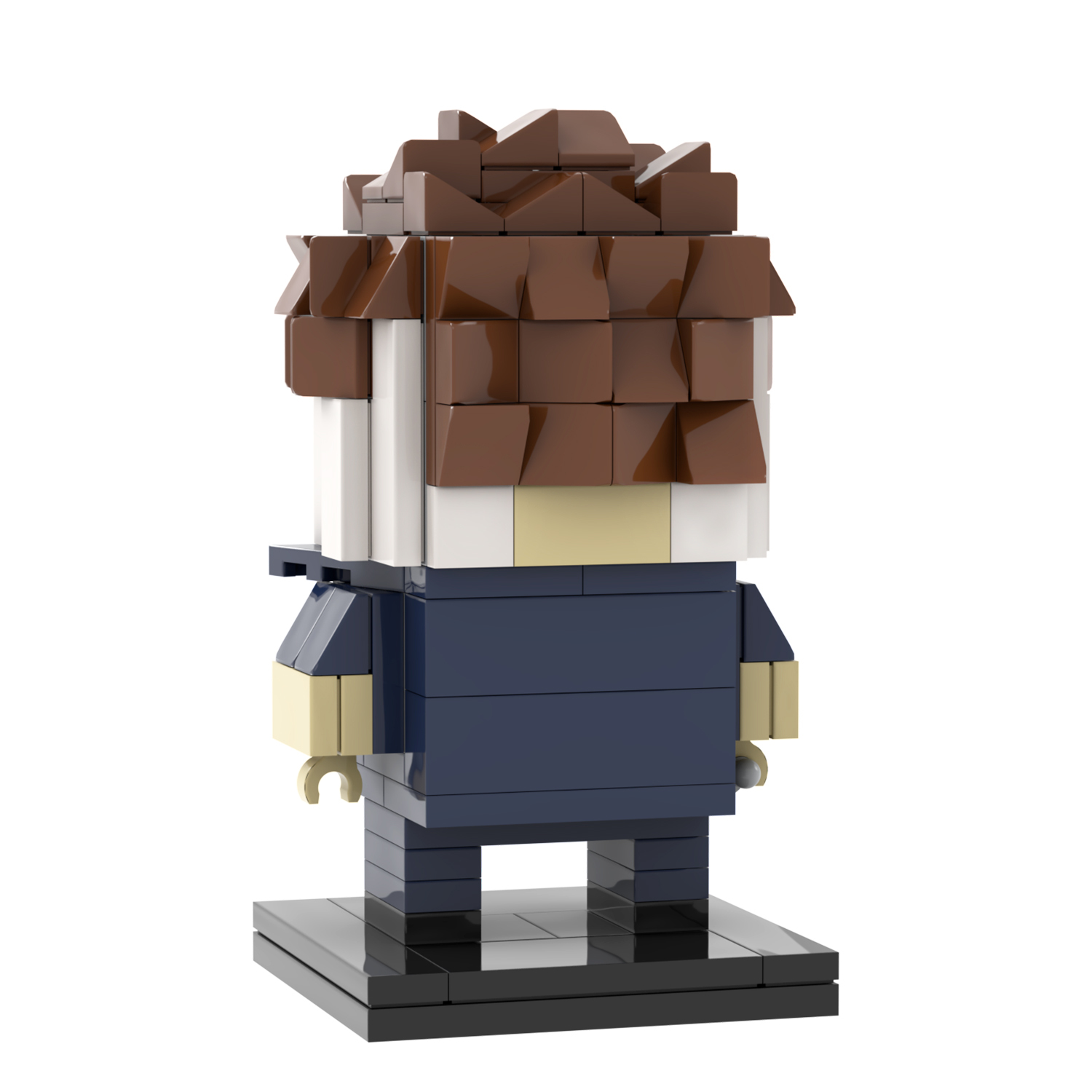 MOC7085 Michael Myers 130Pcs Square Head Bricks Halloween Horror Movie Character Assemble Collect Building Blocks Kids Gift Toys