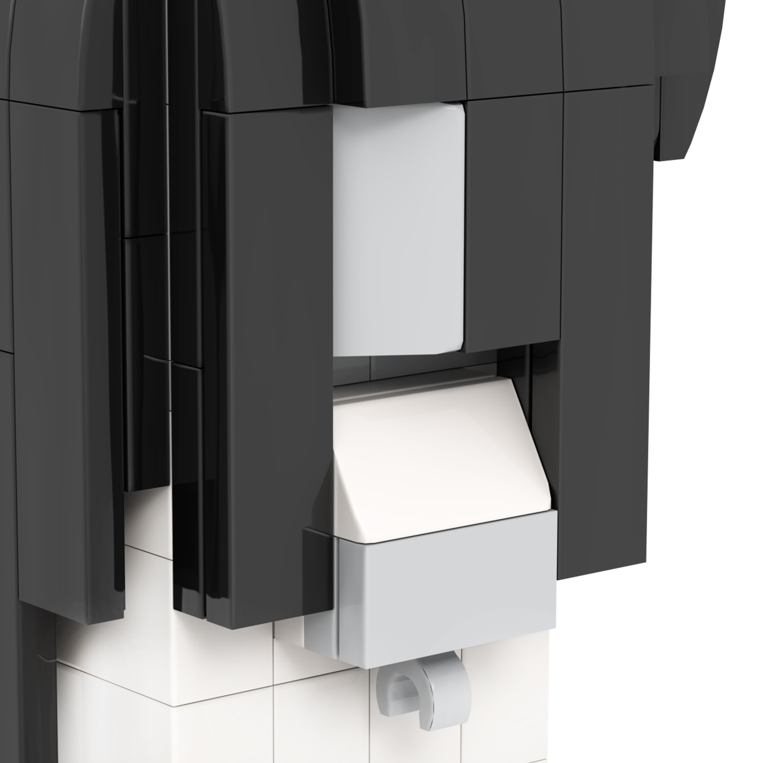 MOC7084 Yamamura Sadako Ringu 126Pcs Square Head Bricks Halloween Horror Movie Character Assemble Collect Building Blocks Kids Gift Toys
