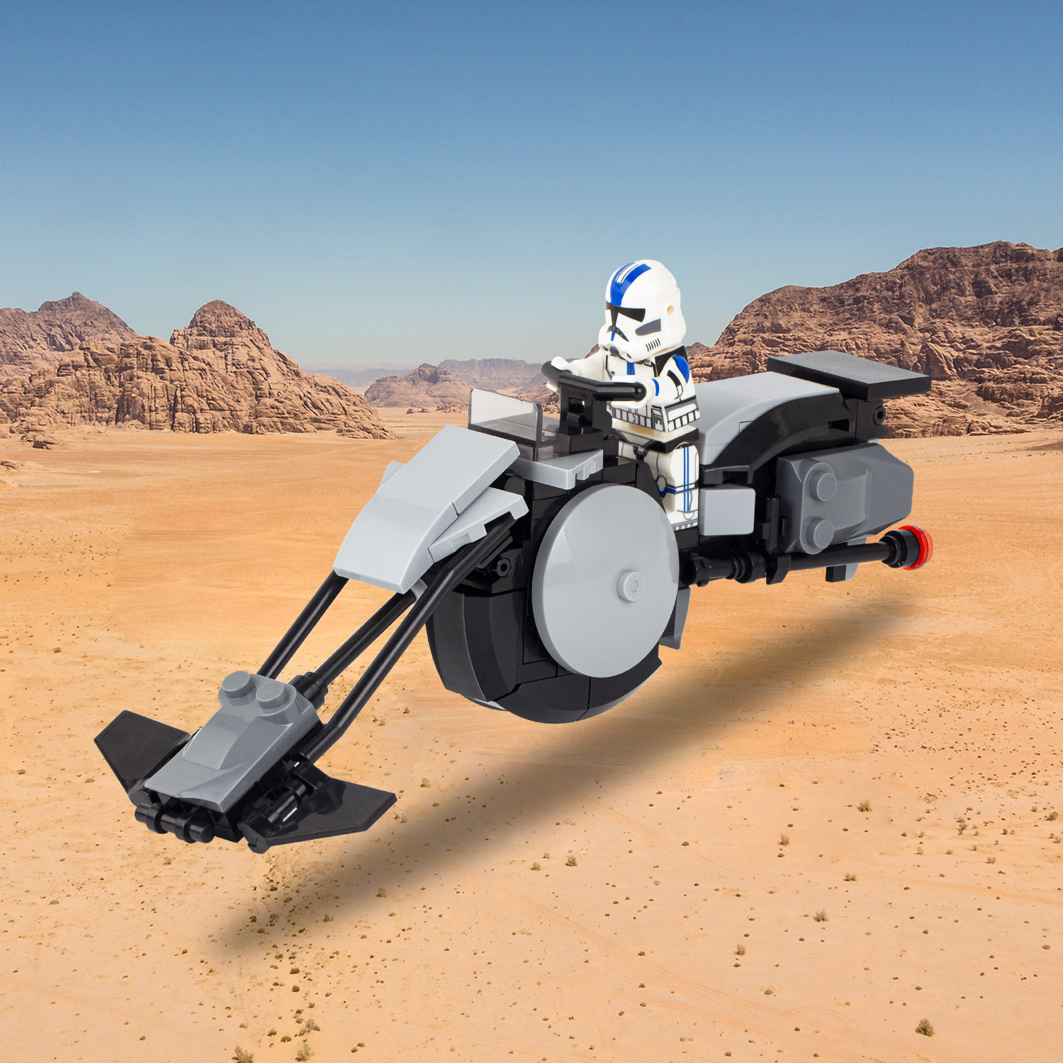 MOC2055 Lego star wars speeder bike building War scene toys building blocks sets Toys for kids