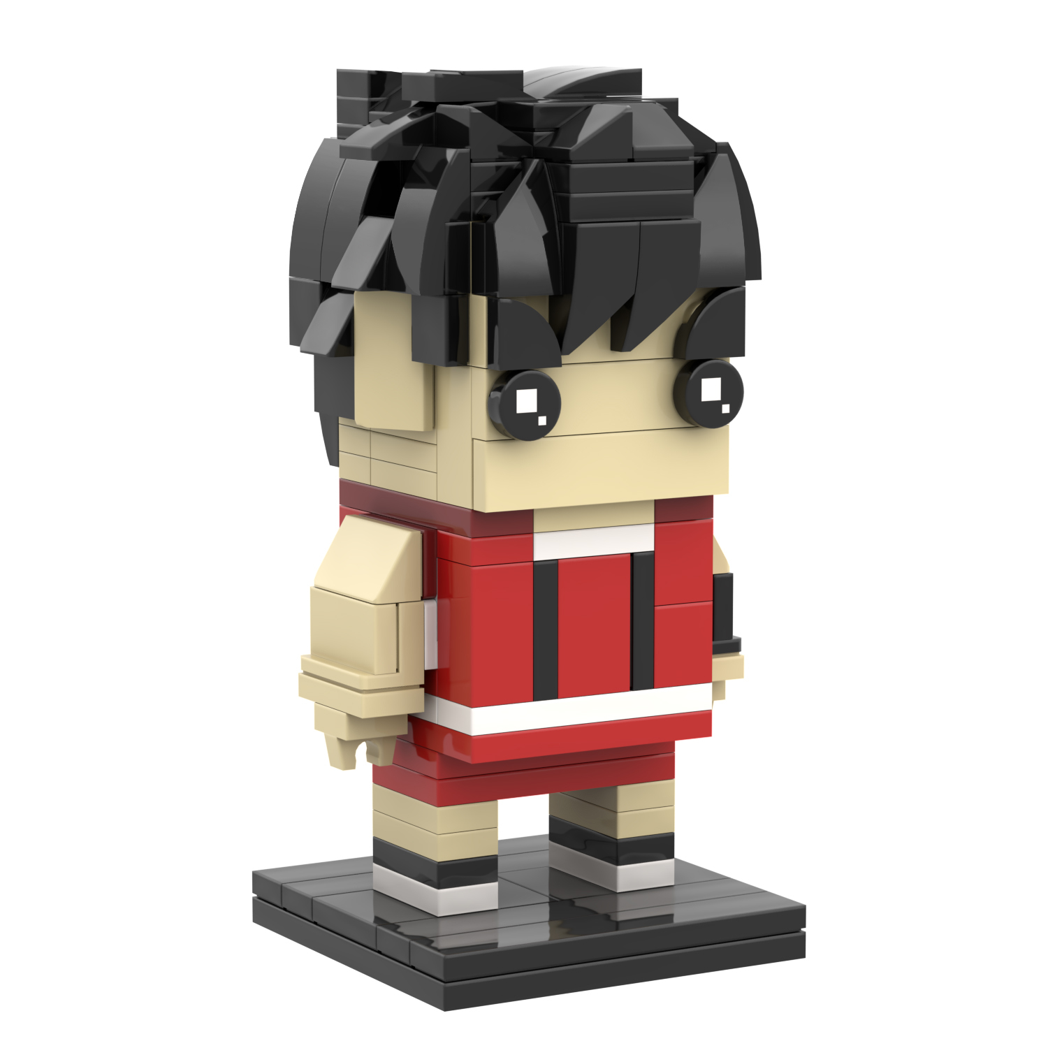 MOC7049 Slam Dunk Anime Kaede Rukawa 100Pcs Square Head Bricks Educational Collect Plastic Building Blocks Kids Gift Toys