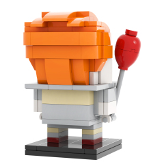 MOC7083 Square Head Bricks Pennywise 153Pcs Halloween Horror Movie Character Assemble Collect Building Blocks Children Gift Toys