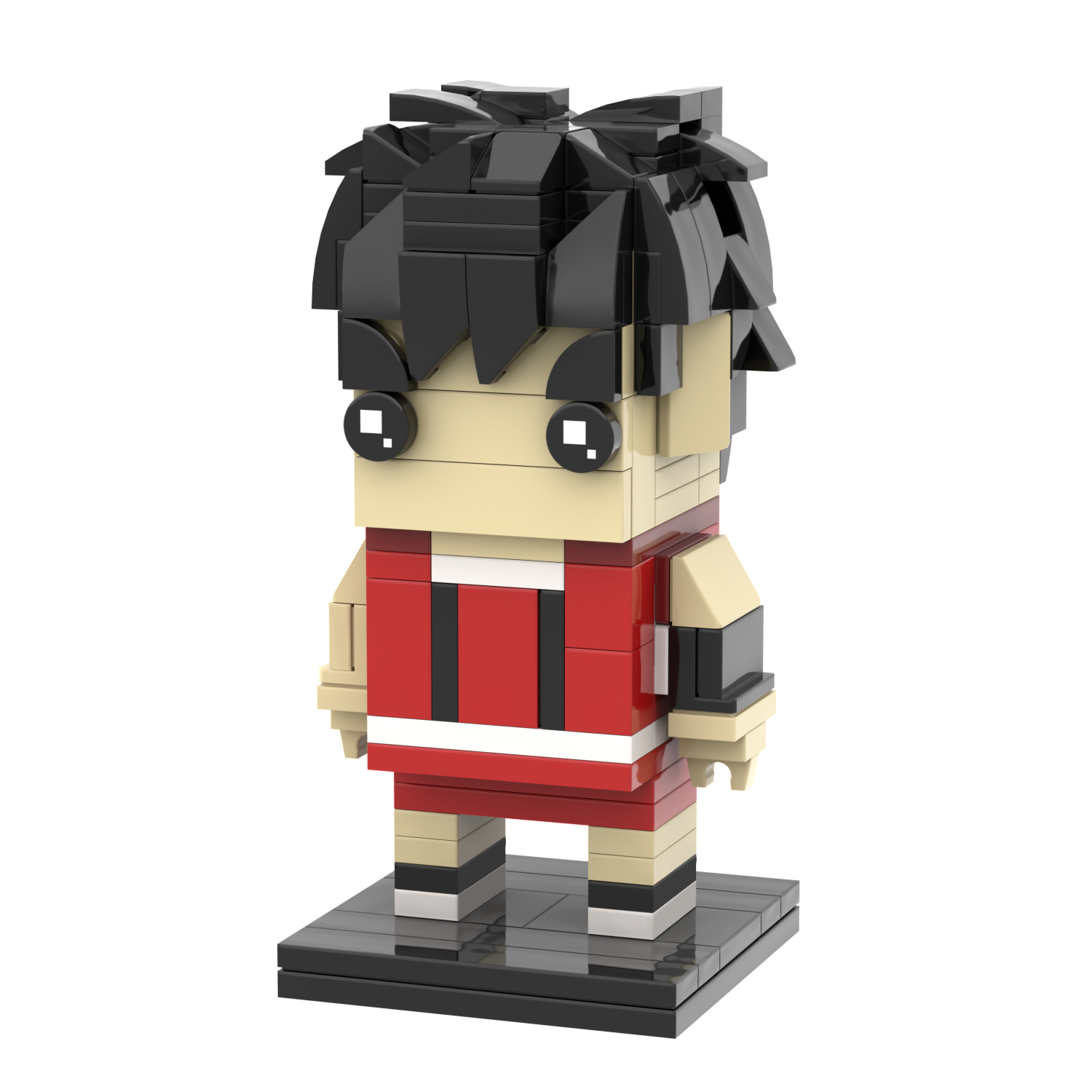 MOC7049 Slam Dunk Anime Kaede Rukawa 100Pcs Square Head Bricks Educational Collect Plastic Building Blocks Kids Gift Toys