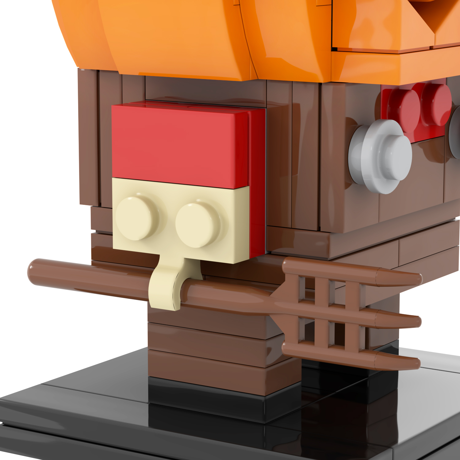 MOC7081 Halloween Horror Movie Character Square Head Bricks Pumpkin Head Demon139Pcs Assemble Collect Building Blocks Children Gift Toys