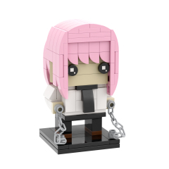 MOC7074 Chainsaw Man Makima 152Pcs Square Head Bricks Anime Educational Collect Plastic Building Blocks Kids Gift Toys
