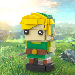 MOC7075 Link 145Pcs Legend of Zelda Game Character Square Head Bricks Model Assemble Educational DIY Building Blocks For Kids Gift Toys
