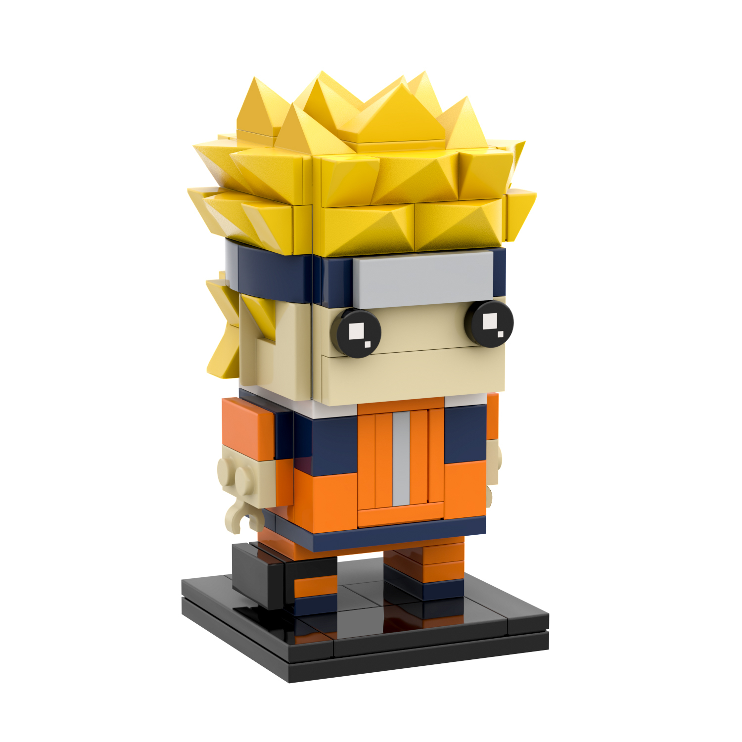 MOC7090 Japanese Anime Character Uzumaki Naruto Mooxi 157Pcs Square Head Bricks Plastic Assemble Educational Building Blocks Kids Gift Toys
