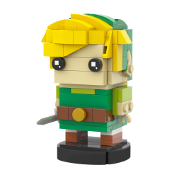 MOC7075 Link 145Pcs Legend of Zelda Game Character Square Head Bricks Model Assemble Educational DIY Building Blocks For Kids Gift Toys