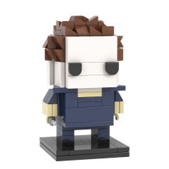 MOC7085 Michael Myers 130Pcs Square Head Bricks Halloween Horror Movie Character Assemble Collect Building Blocks Kids Gift Toys