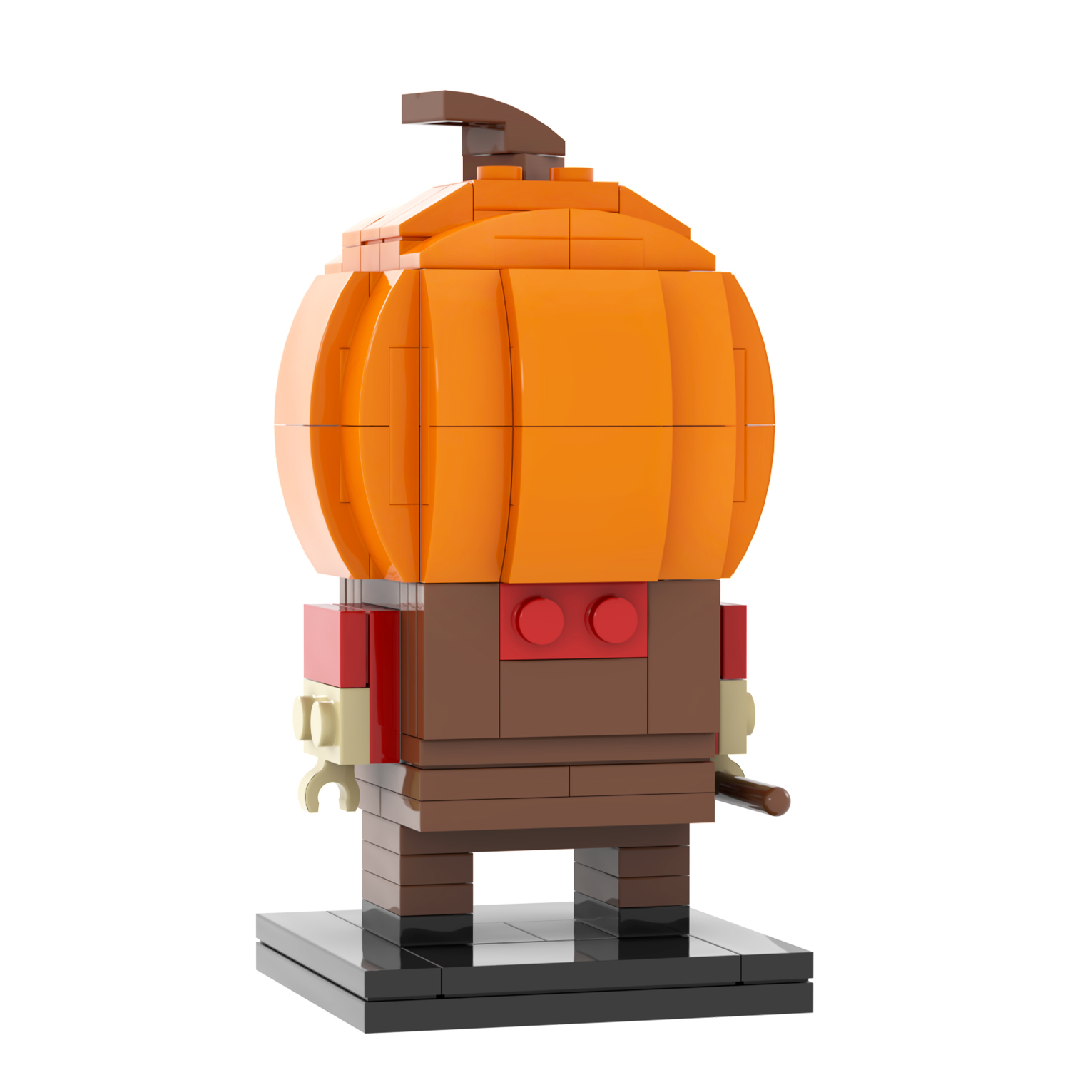 MOC7081 Halloween Horror Movie Character Square Head Bricks Pumpkin Head Demon139Pcs Assemble Collect Building Blocks Children Gift Toys