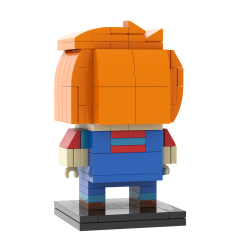 MOC7082 Square Head Bricks Chucky 138Pcs Halloween Horror Movie Character Assemble Collect Building Blocks Children Gift Toys