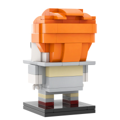 MOC7083 Square Head Bricks Pennywise 153Pcs Halloween Horror Movie Character Assemble Collect Building Blocks Children Gift Toys