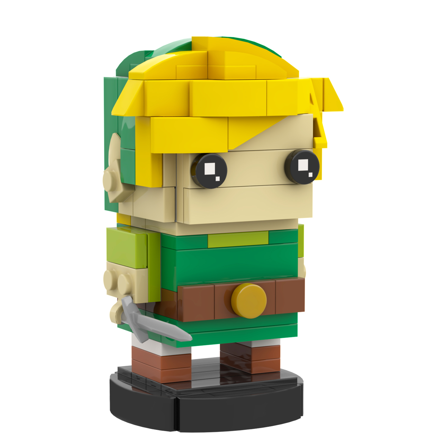 MOC7075 Link 145Pcs Legend of Zelda Game Character Square Head Bricks Model Assemble Educational DIY Building Blocks For Kids Gift Toys