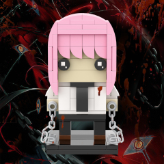 MOC7074 Chainsaw Man Makima 152Pcs Square Head Bricks Anime Educational Collect Plastic Building Blocks Kids Gift Toys