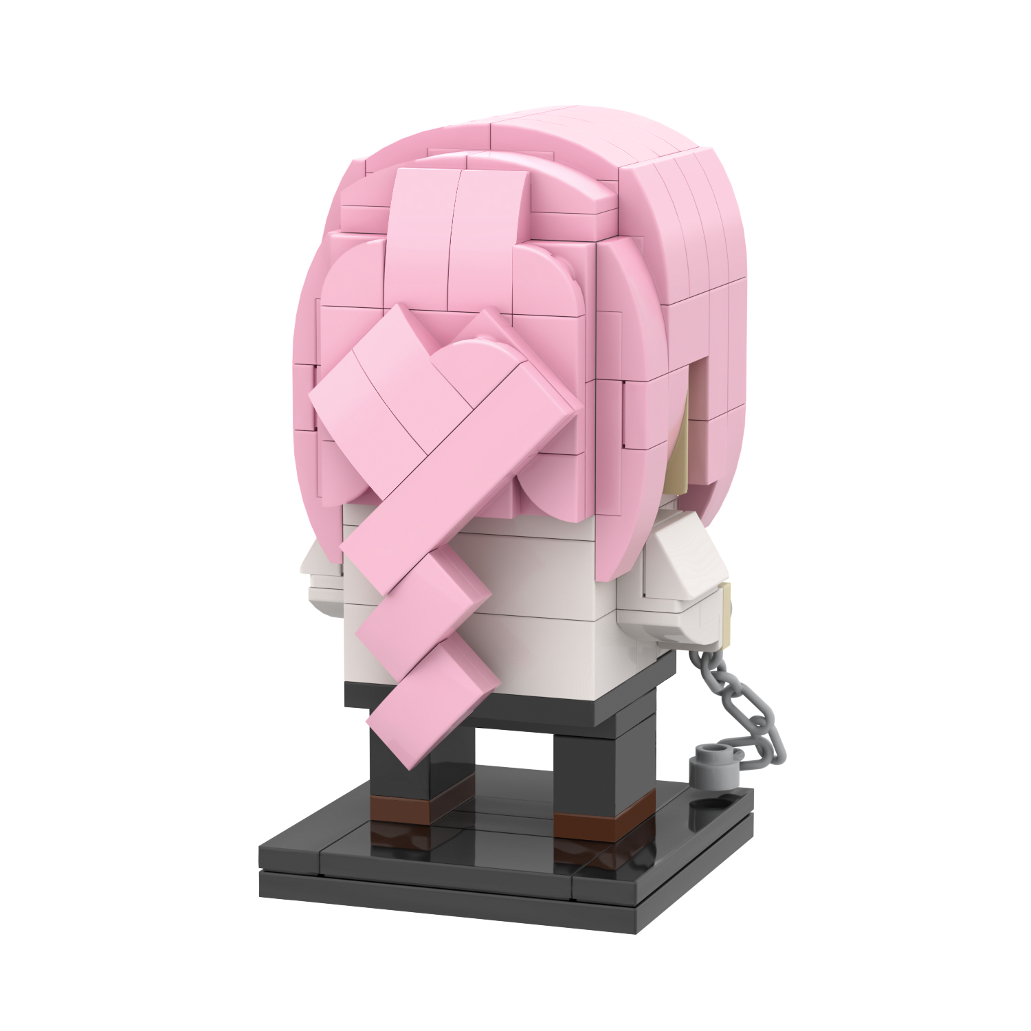 MOC7074 Chainsaw Man Makima 152Pcs Square Head Bricks Anime Educational Collect Plastic Building Blocks Kids Gift Toys