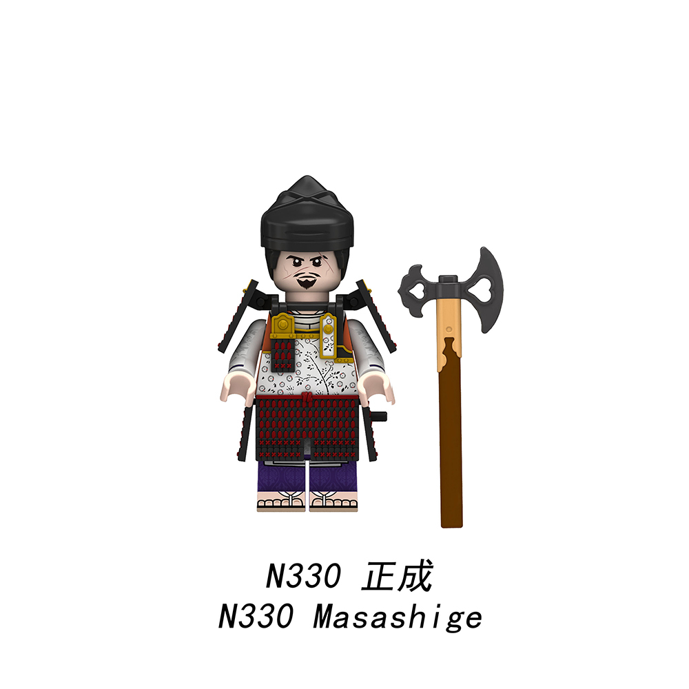N326-333 Japanese Anime SAMURAI 7 Character Kyuzo Gion Heiwachi Satsuki Masashige Apenanka Shimizu Aoi Building Blocks Kids Toys