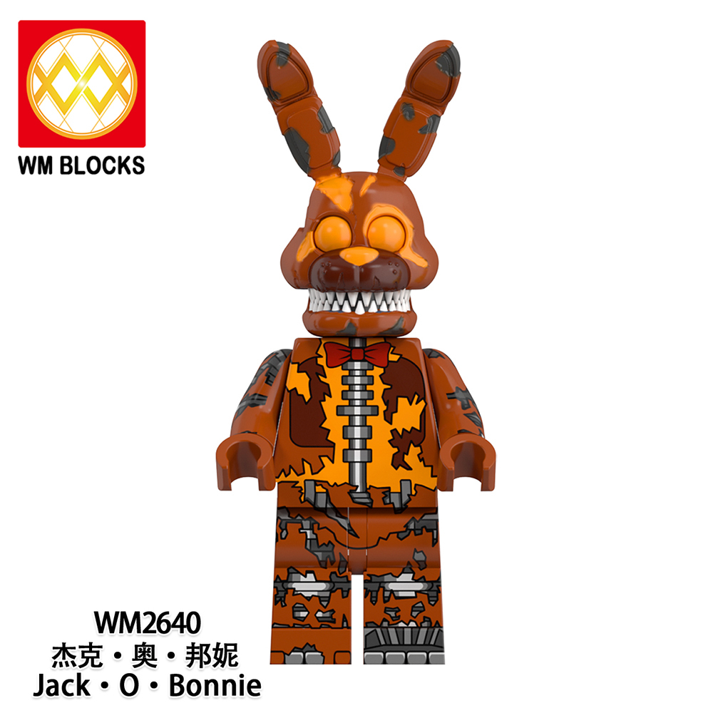 WM6173 FNAF five nights five nights at freddy's Nightmare Freedy Jack O Chica Phantom Foxy Clockwork Ballora Springtrap Jack O Bonnie Nightmare Bonnie mini figures juguetes mini toys building blocks sets Toys for kids