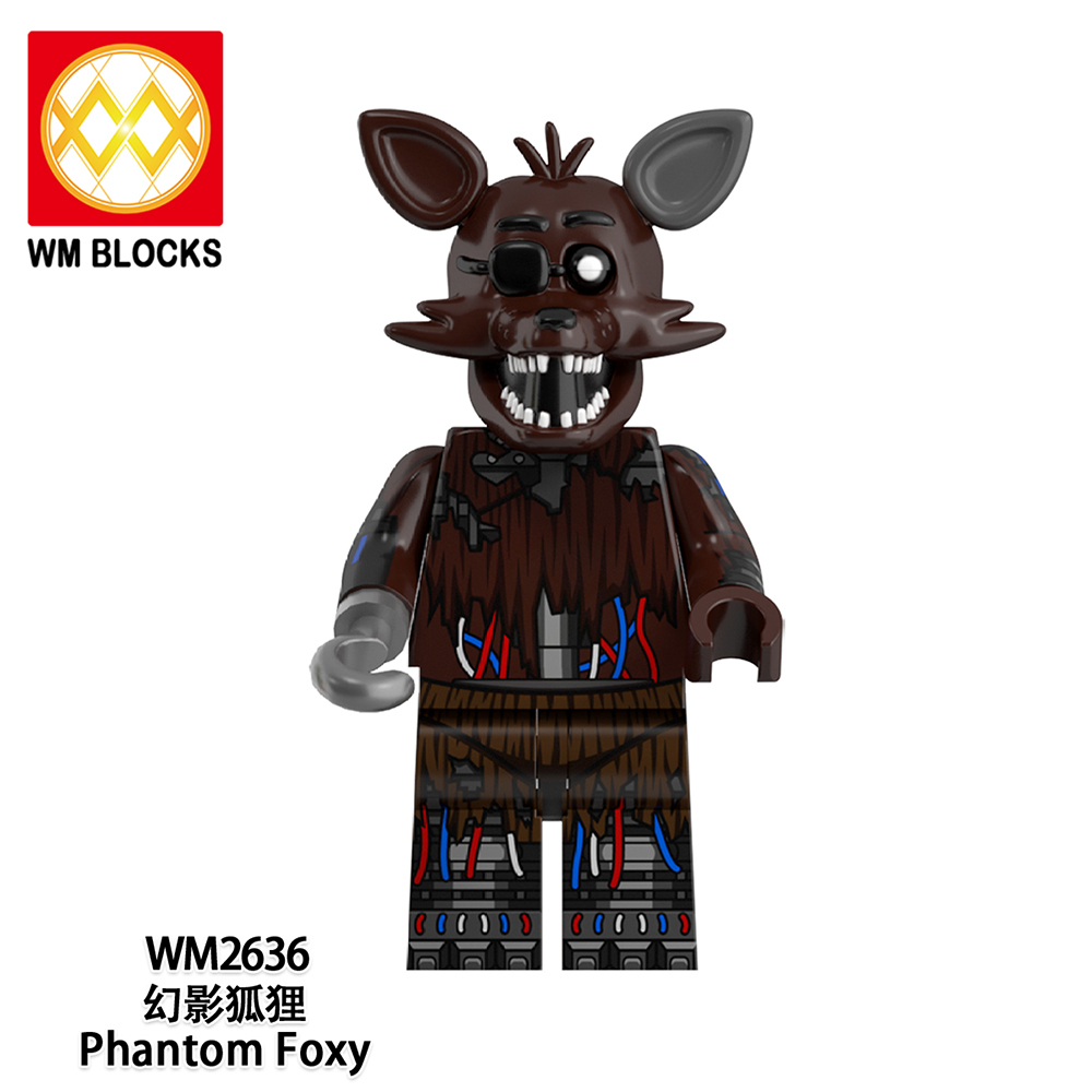 WM6173 FNAF five nights five nights at freddy's Nightmare Freedy Jack O Chica Phantom Foxy Clockwork Ballora Springtrap Jack O Bonnie Nightmare Bonnie mini figures juguetes mini toys building blocks sets Toys for kids