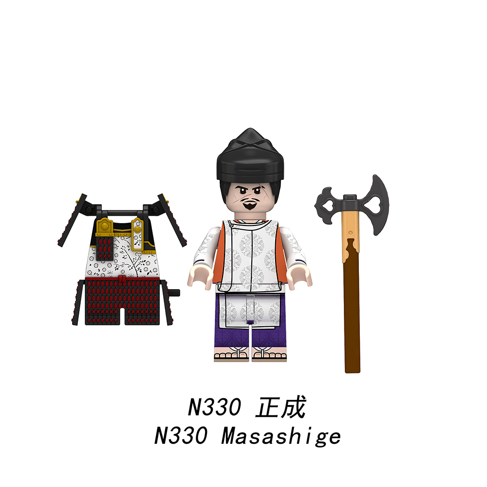 N326-333 Japanese Anime SAMURAI 7 Character Kyuzo Gion Heiwachi Satsuki Masashige Apenanka Shimizu Aoi Building Blocks Kids Toys