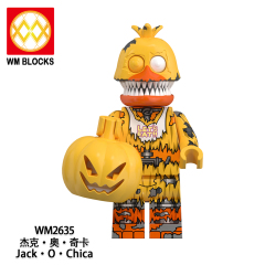 WM6173 FNAF five nights five nights at freddy's Nightmare Freedy Jack O Chica Phantom Foxy Clockwork Ballora Springtrap Jack O Bonnie Nightmare Bonnie mini figures juguetes mini toys building blocks sets Toys for kids