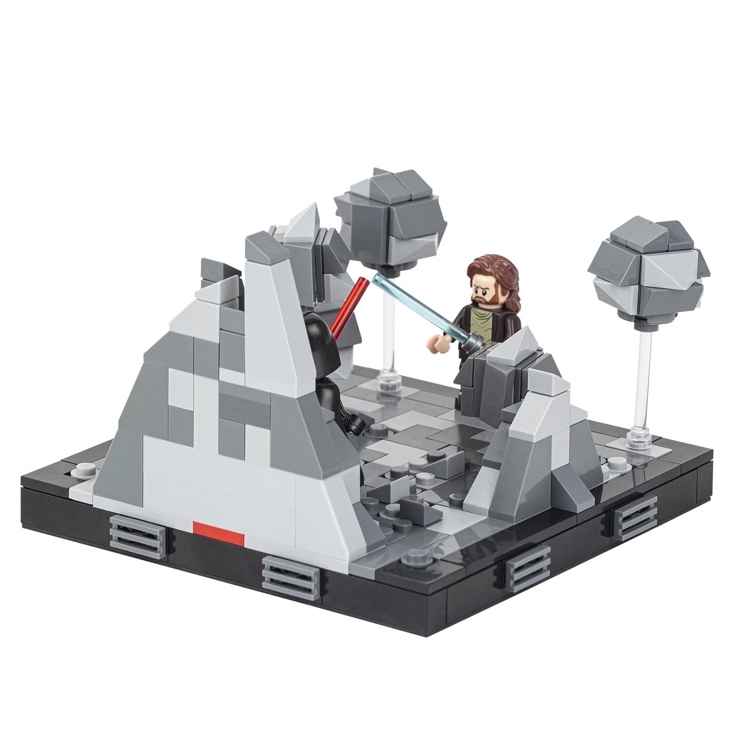 MOC2059-A Lego star wars obi-wan kenobi VS Darth Vader building kit building War scene toys building blocks sets Toys for kids
