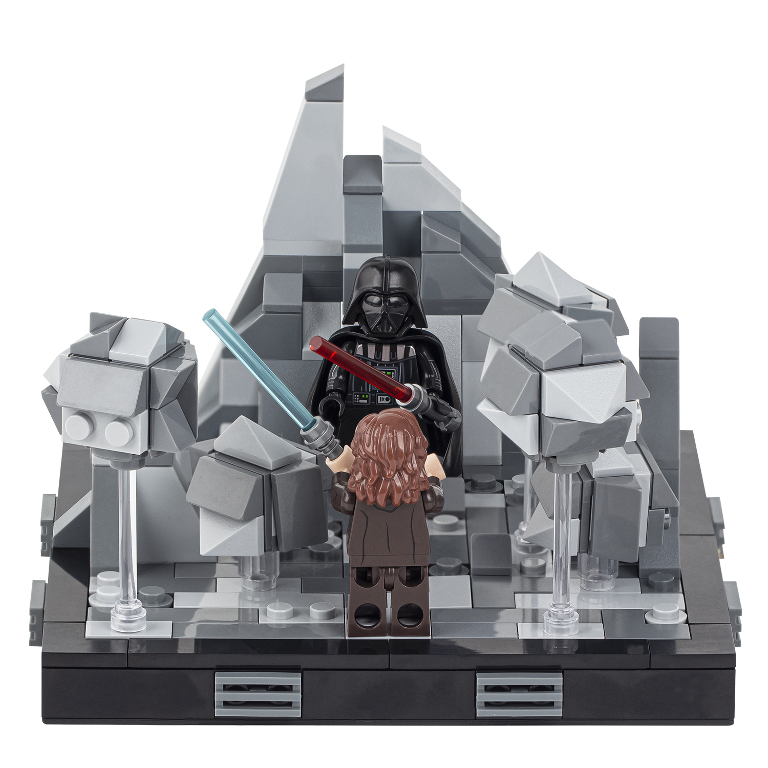 MOC2059-A Lego star wars obi-wan kenobi VS Darth Vader building kit building War scene toys building blocks sets Toys for kids