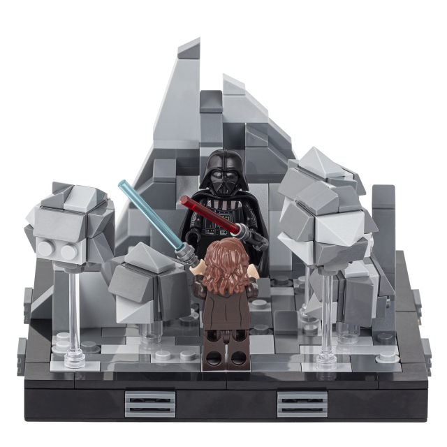 MOC2059-A Lego star wars obi-wan kenobi VS Darth Vader building kit building War scene toys building blocks sets Toys for kids