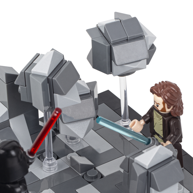 MOC2059-A Lego star wars obi-wan kenobi VS Darth Vader building kit building War scene toys building blocks sets Toys for kids