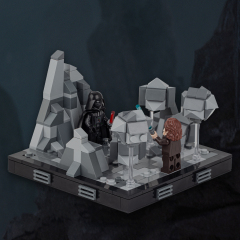 MOC2059-A Lego star wars obi-wan kenobi VS Darth Vader building kit building War scene toys building blocks sets Toys for kids