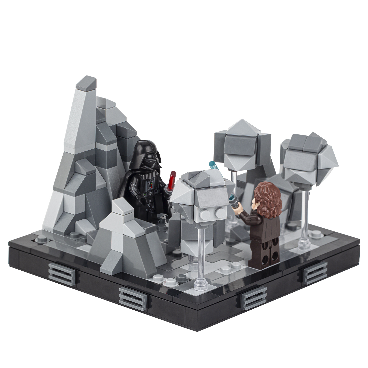 MOC2059-A Lego star wars obi-wan kenobi VS Darth Vader building kit building War scene toys building blocks sets Toys for kids