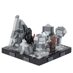 MOC2059-A Lego star wars obi-wan kenobi VS Darth Vader building kit building War scene toys building blocks sets Toys for kids