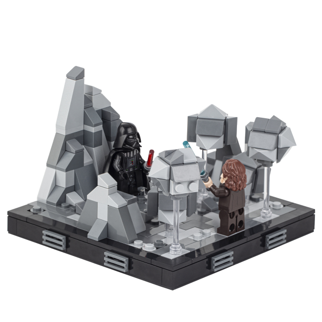 MOC2059-A Lego star wars obi-wan kenobi VS Darth Vader building kit building War scene toys building blocks sets Toys for kids