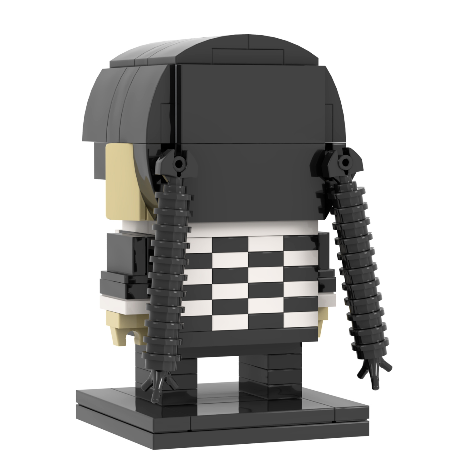 MOC7281 Wednesday  Addams 173Pcs Square Heads Bricks Fantasy TV Series Educational Assemble Model Building Blocks Kids Gift Toys