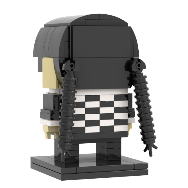 MOC7281 Wednesday  Addams 173Pcs Square Heads Bricks Fantasy TV Series Educational Assemble Model Building Blocks Kids Gift Toys