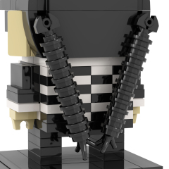 MOC7281 Wednesday  Addams 173Pcs Square Heads Bricks Fantasy TV Series Educational Assemble Model Building Blocks Kids Gift Toys