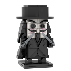 MOC7271 V for Vendetta Freedom Fighter V 189Pcs Bricks Science Fiction Anime Movie Character Assemble Building Blocks Kids Toys
