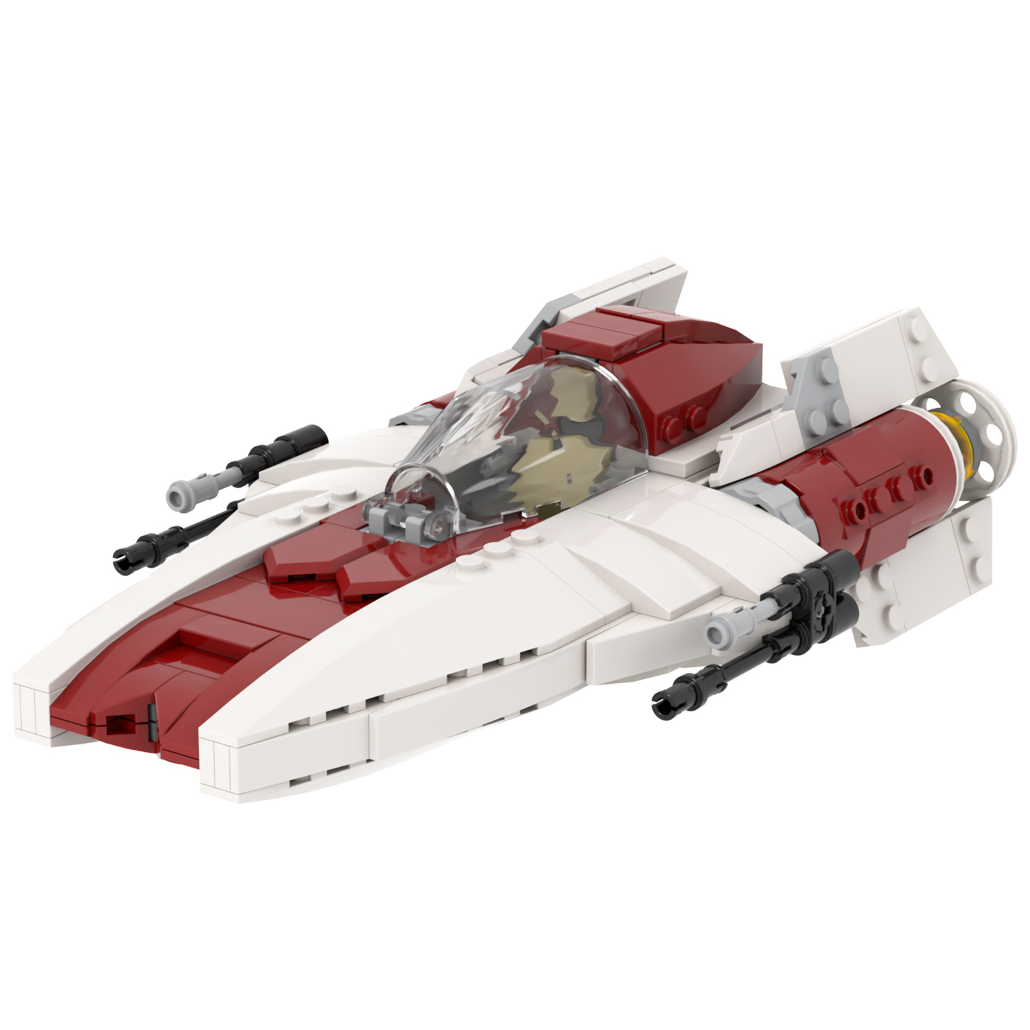 MOC2279 Lego star wars A-wing fighter speeder bike building War scene toys building blocks sets Toys for kids