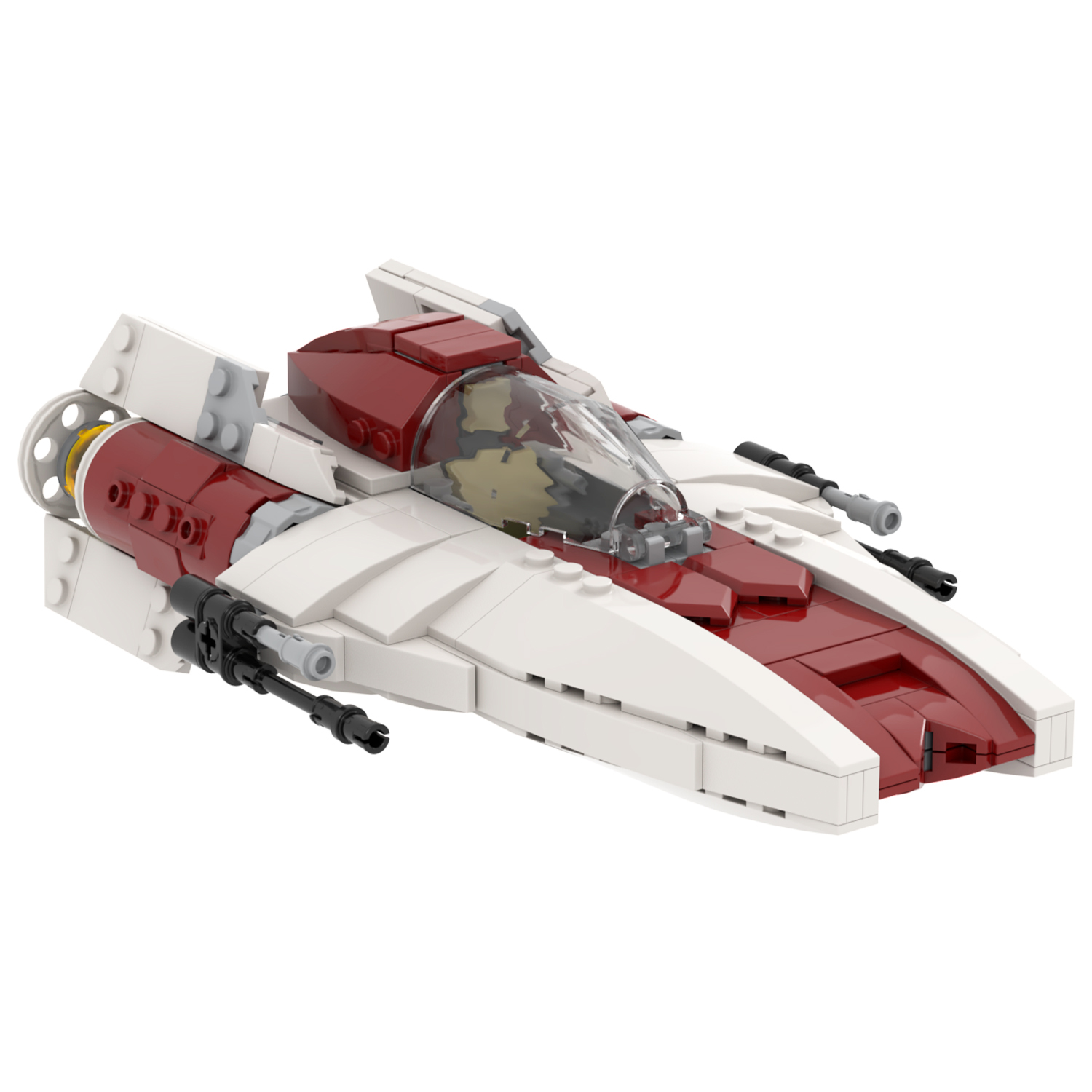 MOC2279 Lego star wars A-wing fighter speeder bike building War scene toys building blocks sets Toys for kids