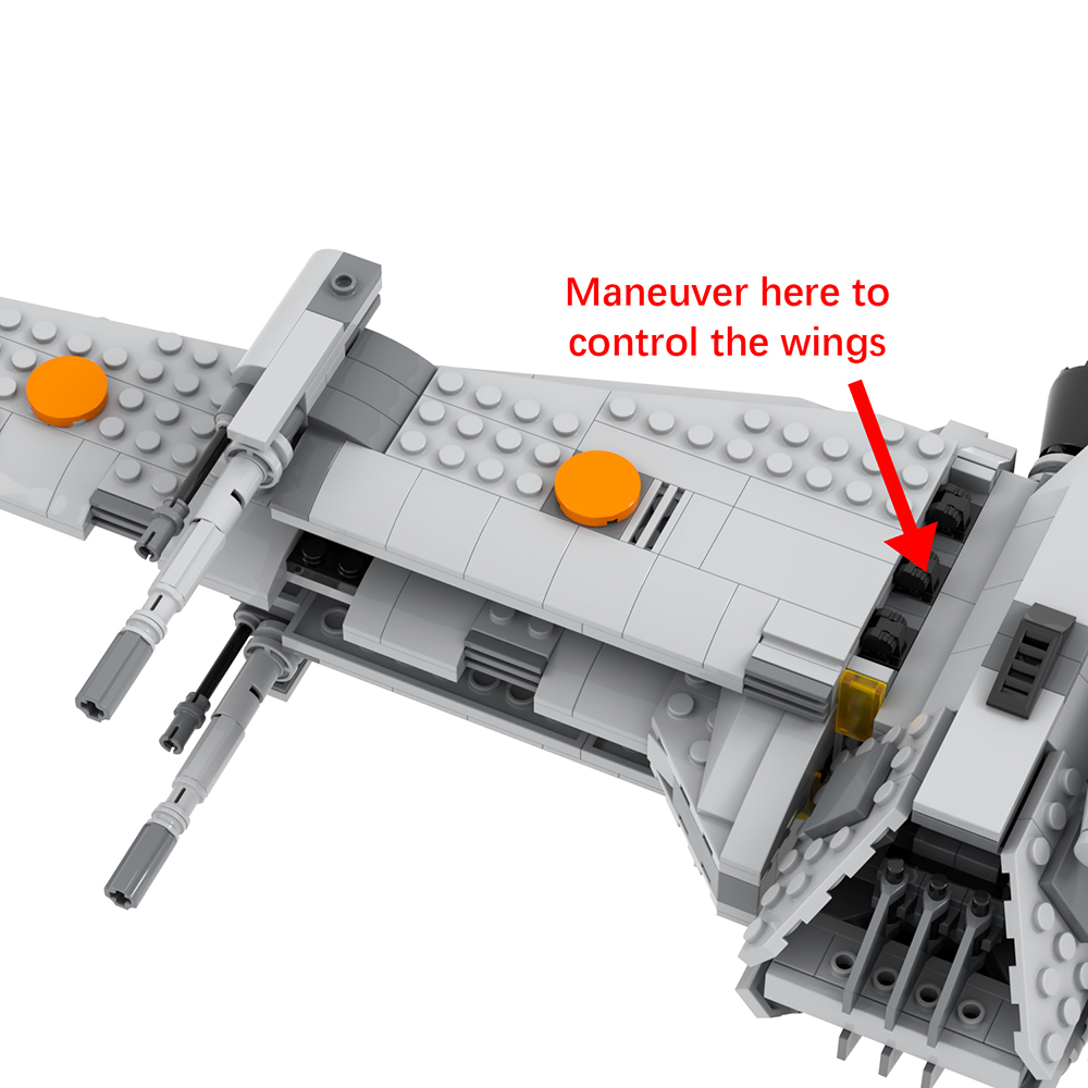 MOC2281 Lego star wars B-Wing speeder bike building War scene toys building blocks sets Toys for kids