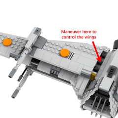 MOC2281 Lego star wars B-Wing speeder bike building War scene toys building blocks sets Toys for kids