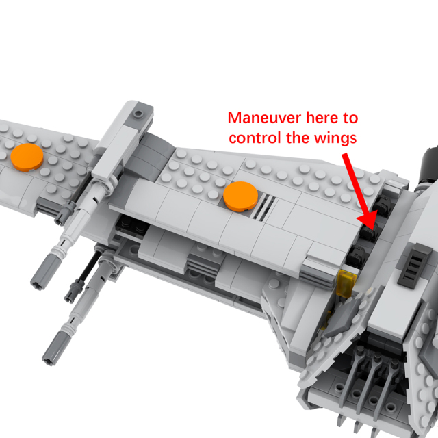 MOC2281 Lego star wars B-Wing speeder bike building War scene toys building blocks sets Toys for kids