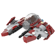 MOC2282 Lego star wars Obi wan kenobi jedi starfighter speeder bike building War scene toys building blocks sets Toys for kids