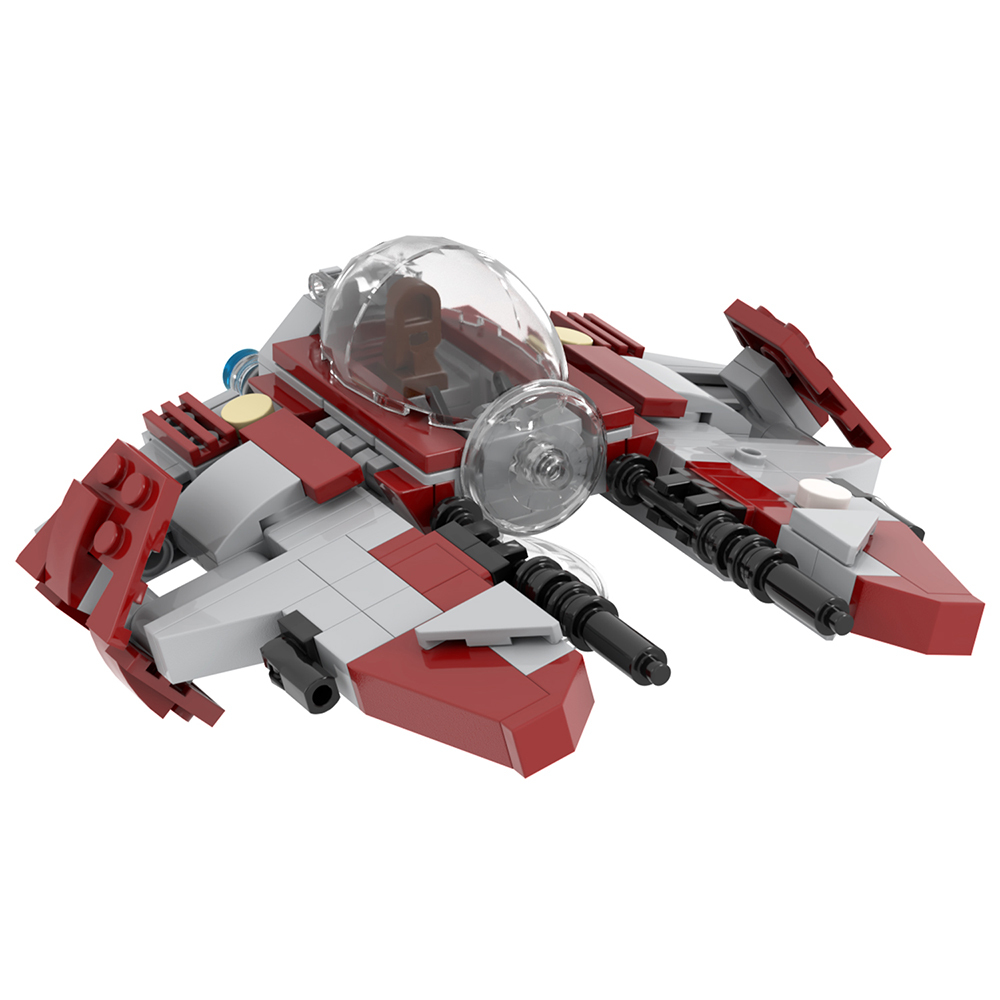 MOC2282 Lego star wars Obi wan kenobi jedi starfighter speeder bike building War scene toys building blocks sets Toys for kids