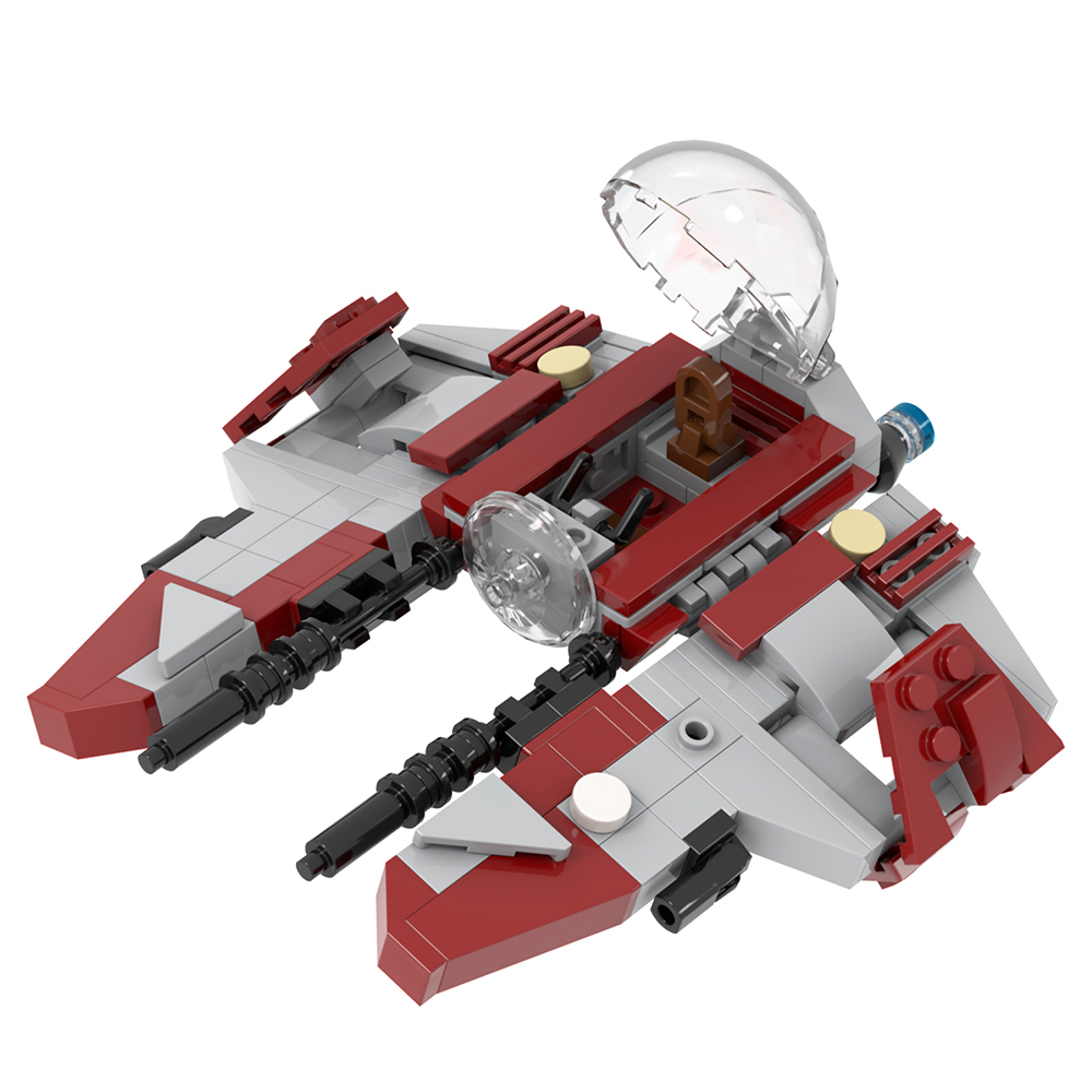 MOC2282 Lego star wars Obi wan kenobi jedi starfighter speeder bike building War scene toys building blocks sets Toys for kids