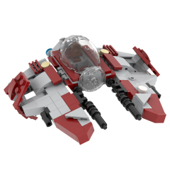 MOC2282 Lego star wars Obi wan kenobi jedi starfighter speeder bike building War scene toys building blocks sets Toys for kids