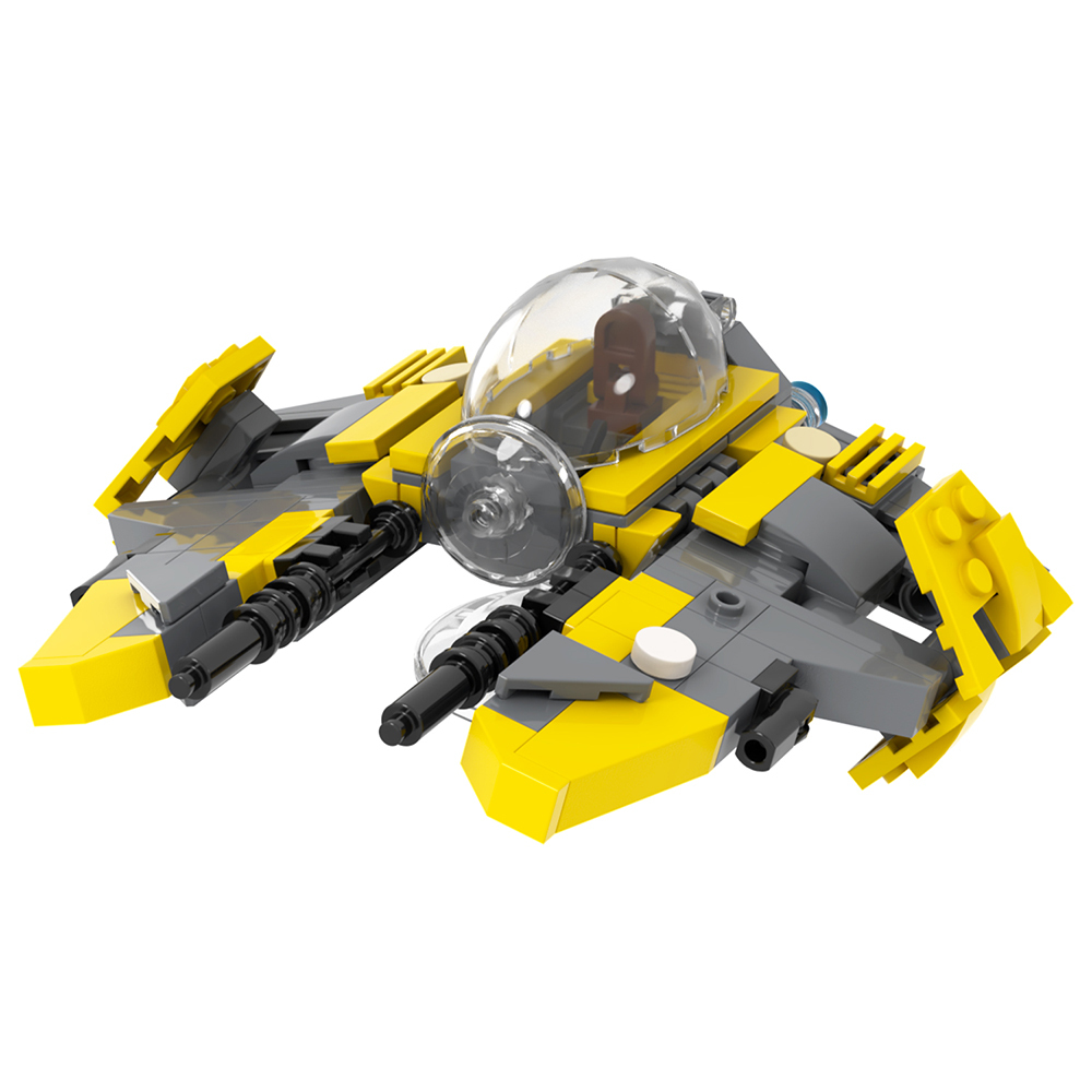 MOC2283 Lego star wars Obi wan Anakin jedi starfighter speeder bike building War scene toys building blocks sets Toys for kids