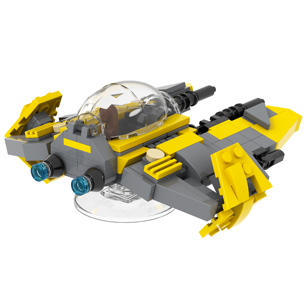 MOC2283 Lego star wars Obi wan Anakin jedi starfighter speeder bike building War scene toys building blocks sets Toys for kids