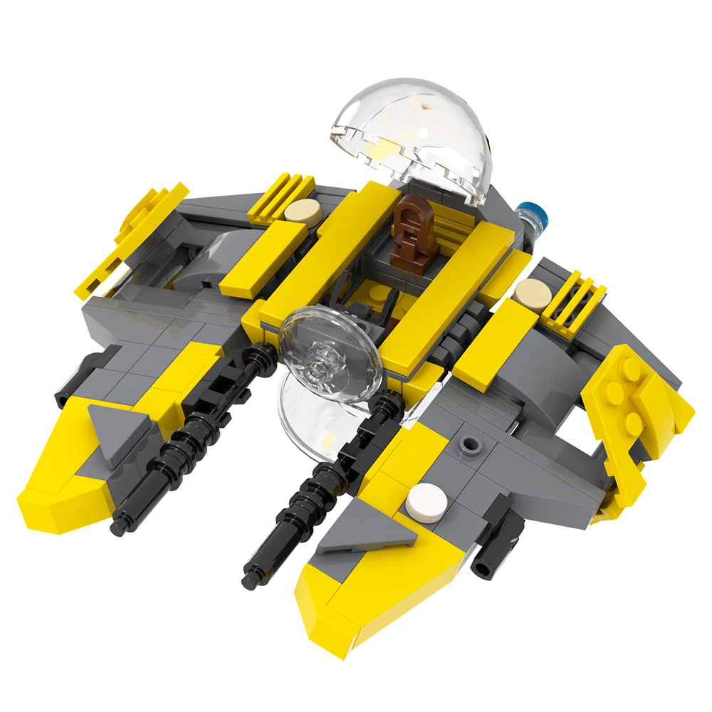 MOC2283 Lego star wars Obi wan Anakin jedi starfighter speeder bike building War scene toys building blocks sets Toys for kids