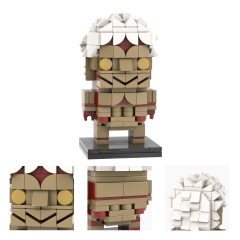MOC7282-7289  Attack On Titan Anime Colossal Titan The Armored Titan The Female Titan Beast Titan The Cart Titan Agito no kyojin Square Head Collect Building Block Kids Toys