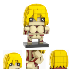 MOC7282-7289  Attack On Titan Anime Colossal Titan The Armored Titan The Female Titan Beast Titan The Cart Titan Agito no kyojin Square Head Collect Building Block Kids Toys